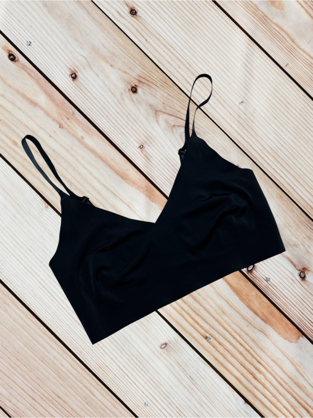 True & Co S black bralette